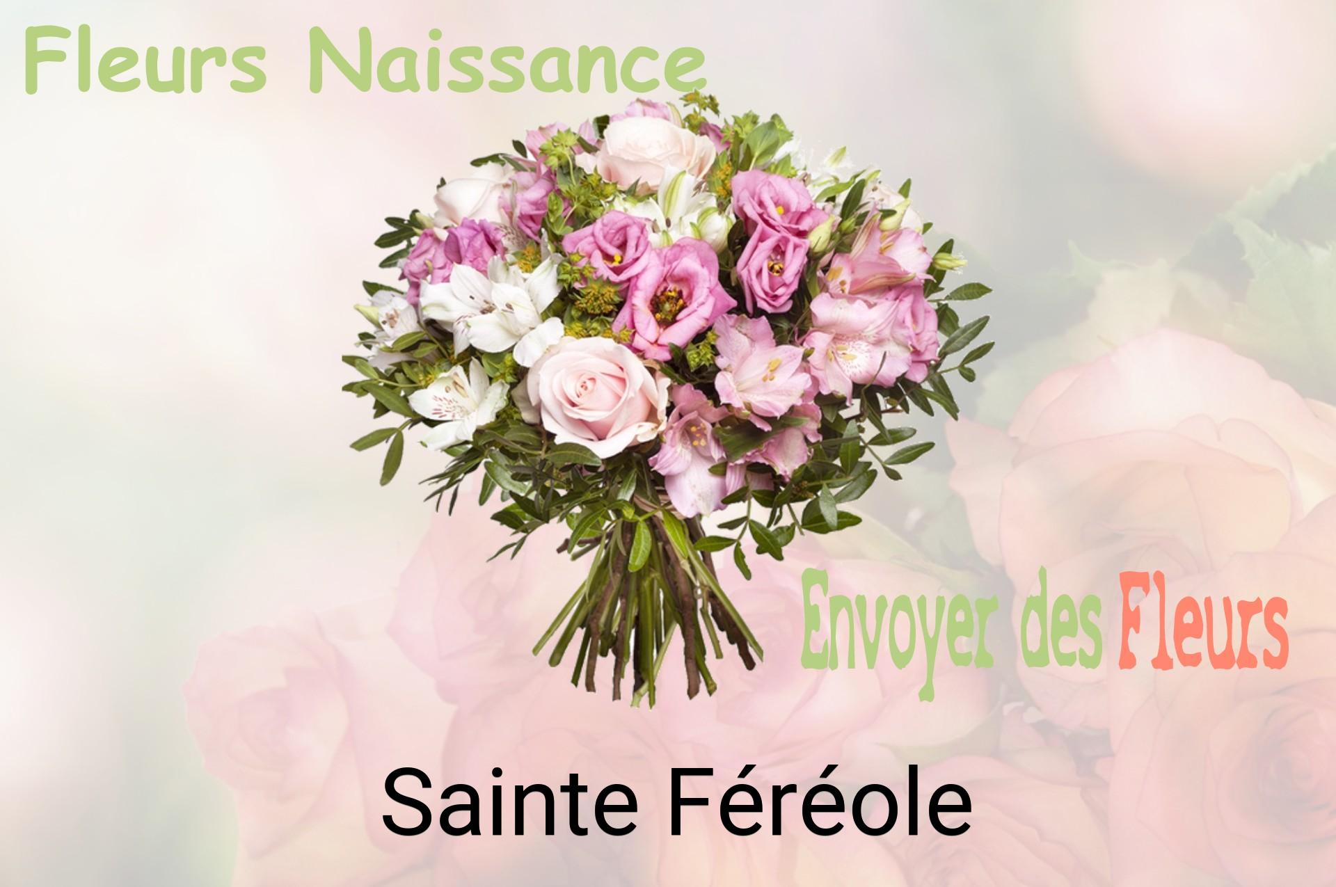 Bouquet de fleurs de naissance livré à Sainte-Féréole